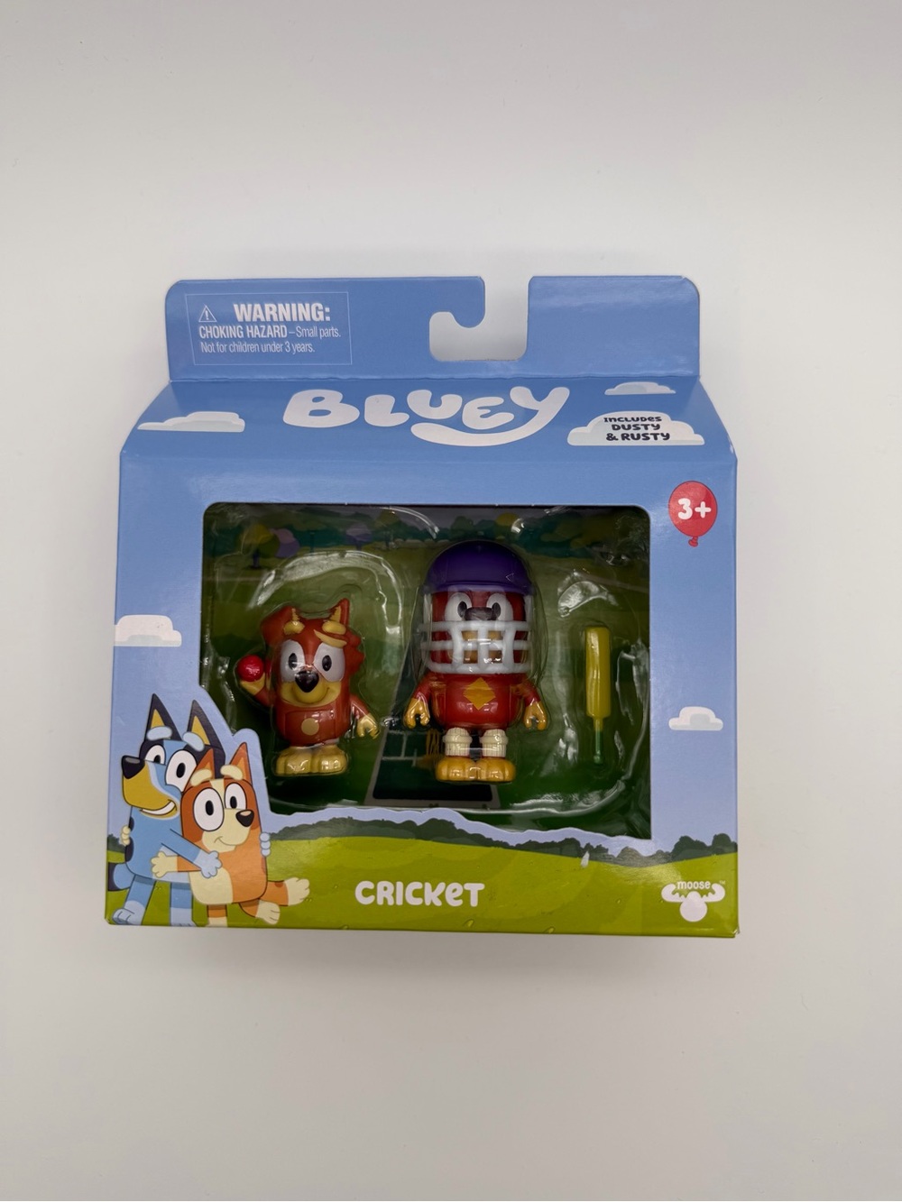 Bluey Rusty & Rusty Cricket Figure Set | NWT | Ages 3+